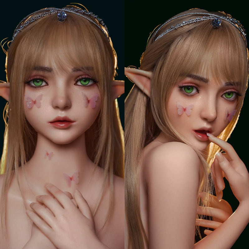 SY Doll | Movable Jaw Elf Ears Silicone Head Joy #M8