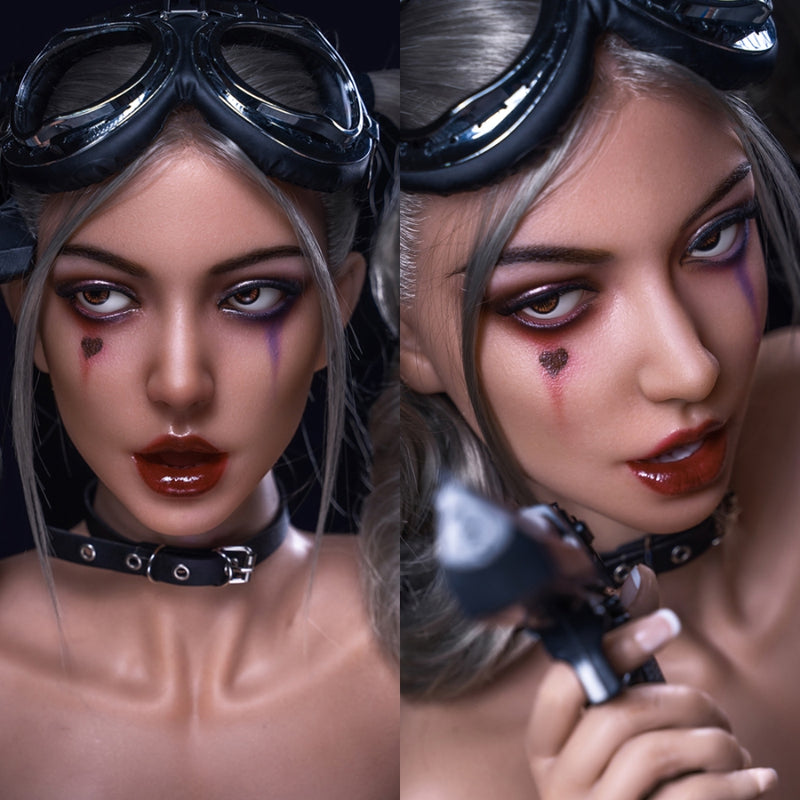 SY Doll | Movable Jaw Silicone Head Harley Quinn #M7