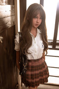Aibei Doll | 150cm / 4ft11 Vitality Sex Doll With Blonde Curly Hair - Nita (In Stock US)