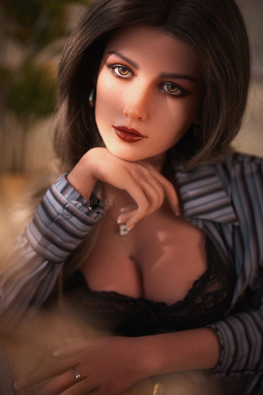 Rosretty Doll | 166cm/5ft4 Tan Skinny Silicone Head Sex Doll S7# - Betty