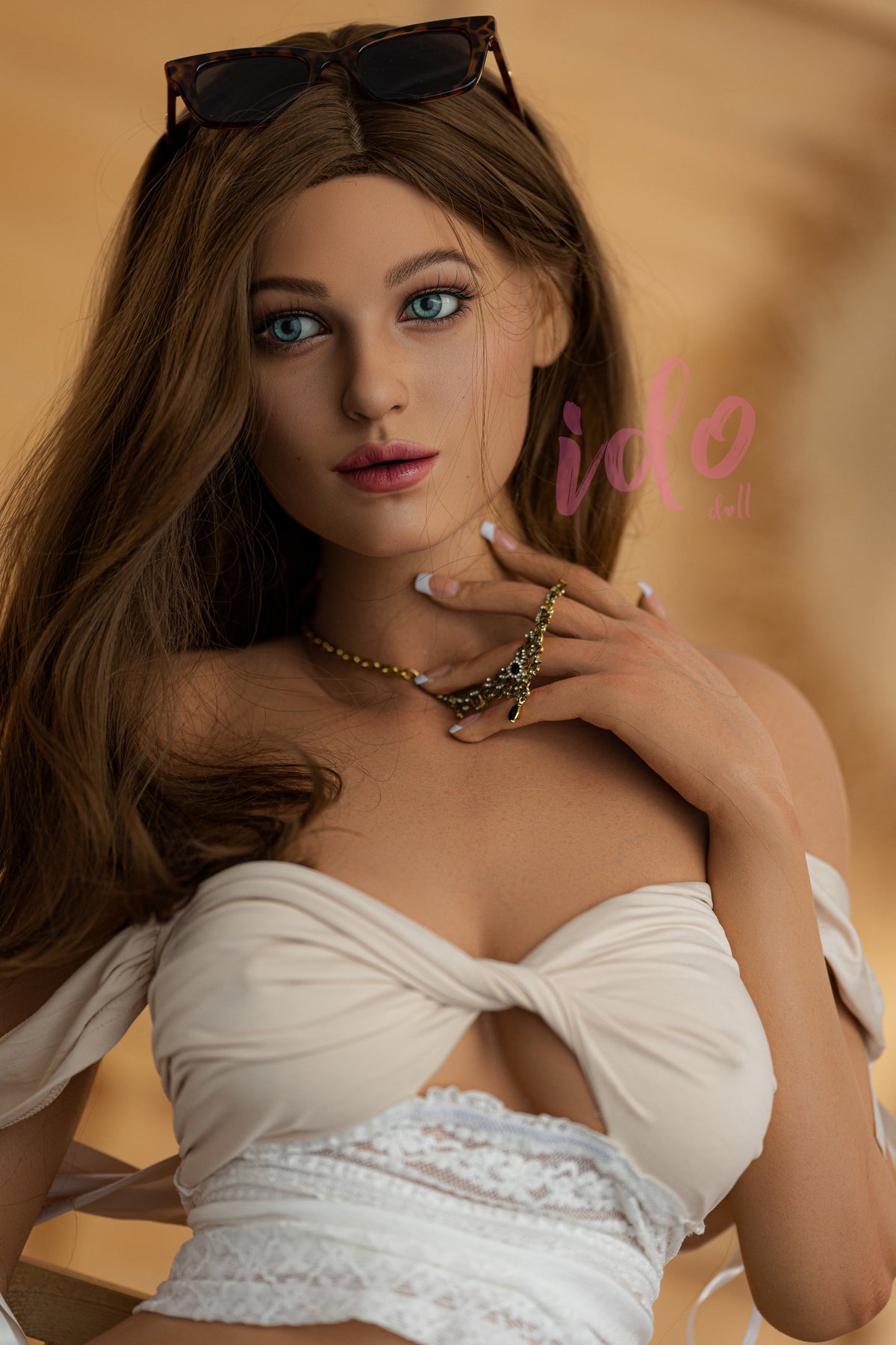 IDO Doll | 5ft 7/170cm D-Cup Silicone Sex Doll Features Long, Sleek Golden Blonde Hair, ROS Head #ID5S - Isabelle（In Stock US） - Sweetie Love Doll