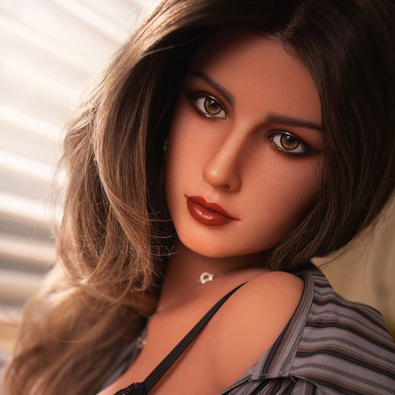 Rosretty Doll | 166cm/5ft4 Tan Skinny Silicone Head Sex Doll S7# - Betty