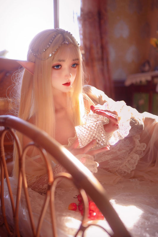 Advanced SY Doll | 150cm/4ft9 Elf Ears Movable Jaws Silicone Sex Doll - Monica（In Stock US)