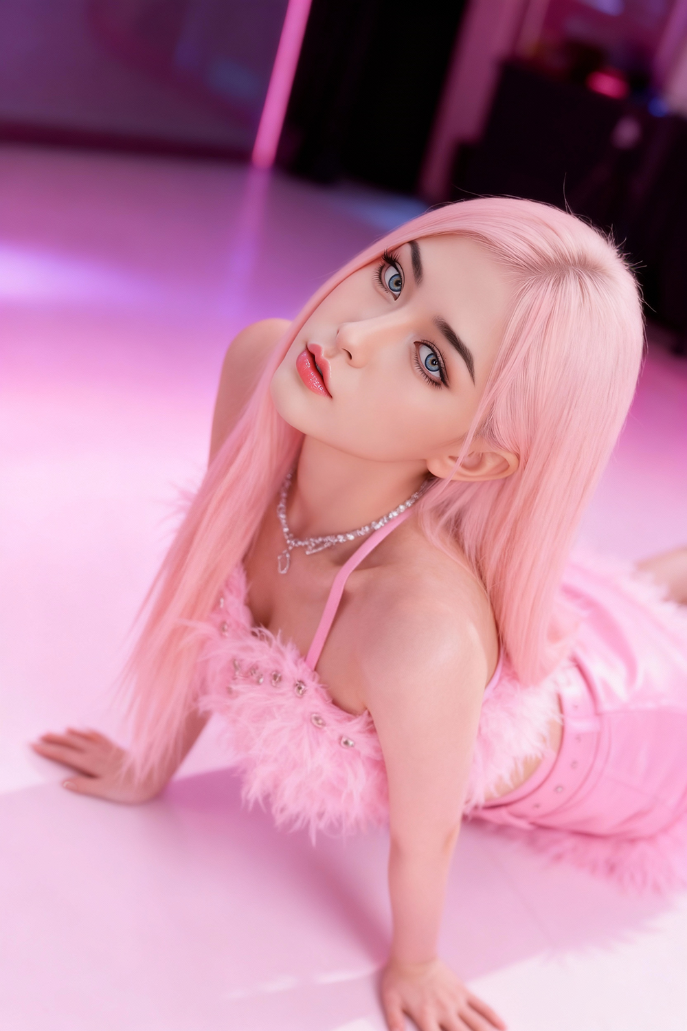 SY Doll | 160cm/5ft3 Big Breasts Enchanting Asian Sweet Pink Girl Lifelike TPE Sex Doll - Mavis (In Stock EU) - Sweetie Love Doll