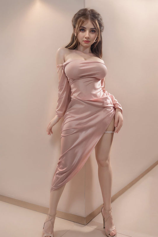 Rosretty Doll | 164cm/5ft4 Big Breasts Exquisite Lovely Lifelike Full Silicone Sex Doll - Hedy