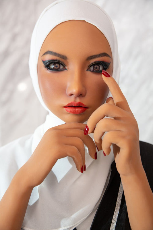 Climax Doll | 160cm/5ft3 Big Breasts Middle Eastern Movable Jaw Silicone Head Realistic Sex Doll - Fukada