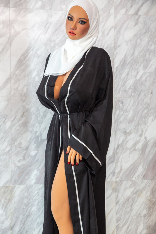 Climax Doll | 160cm/5ft3 Big Breasts Middle Eastern Movable Jaw Silicone Head Realistic Sex Doll - Fukada