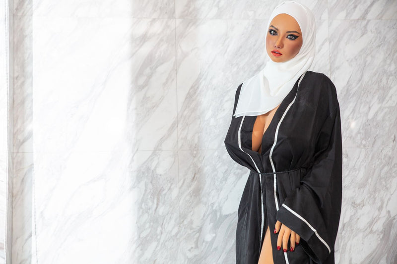 Climax Doll | 160cm/5ft3 Big Breasts Middle Eastern Movable Jaw Silicone Head Realistic Sex Doll - Fukada