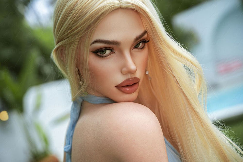 SY Doll | 160cm/5ft3 Small Breasts Elegance Blonde Summer Goddess Realistic Full Silicone Sex Doll - Judith