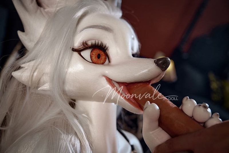 Moonvale Doll | 160cm/5ft3 Big Breasts Alluring Mature Gothic White Fox Lady Furry Realistic Silicone Sex Doll - Sorelle