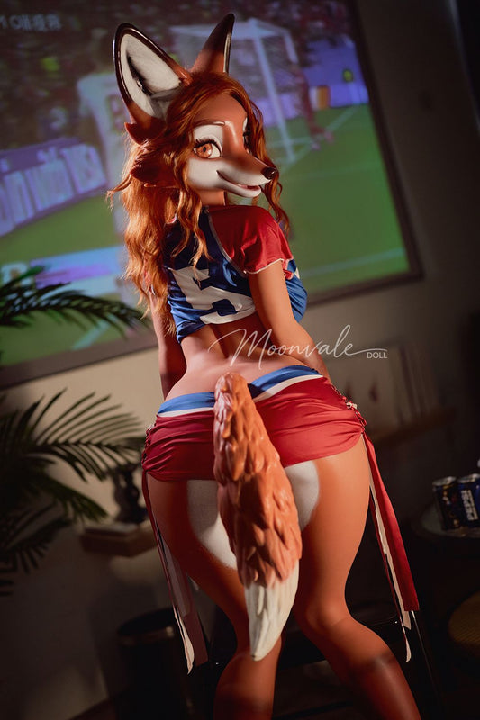 Moonvale Doll | 160cm/5ft3 Big Breasts Seductive Sporty Red Fox Soccer Vixen Furry Realistic Silicone Sex Doll - Sorelle
