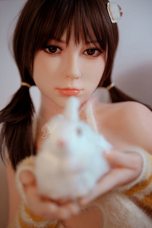 SY Doll | Asian 150cm/4ft11 Black Hair Lovely Small Breasts Lifelike TPE Sex Doll - Lily