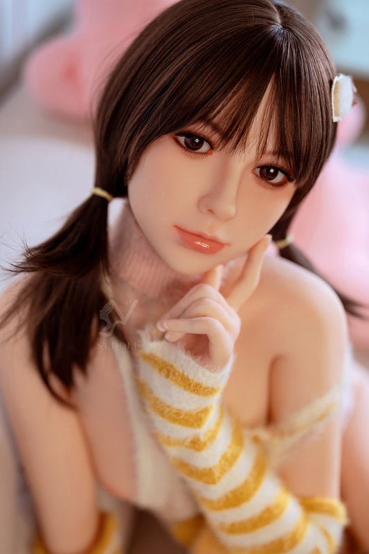 SY Doll | Asian 150cm/4ft11 Black Hair Lovely Small Breasts Lifelike TPE Sex Doll - Lily