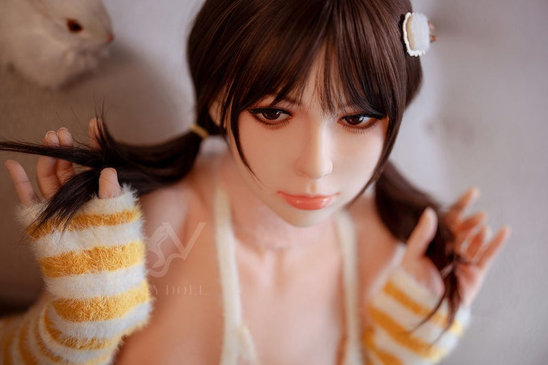 SY Doll | Asian 150cm/4ft11 Black Hair Lovely Small Breasts Lifelike TPE Sex Doll - Lily
