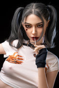 SY DOLL | 173cm/5ft8 - Silicone Head - M Series Harley Quinn Cosplay Lifelike Small Breasts Sex Doll with Twin-Tail Hair - Delia (In Stock US)