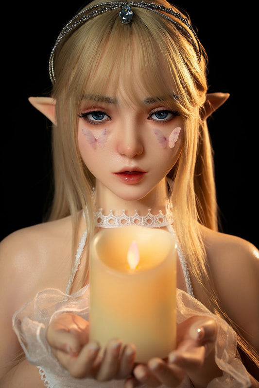 Advanced SY Doll | 150cm/4ft9 Flat Breasts Lovely Blonde Elf Cosplay Lifelike Full Silicone Sex Doll - Joy（In Stock US)