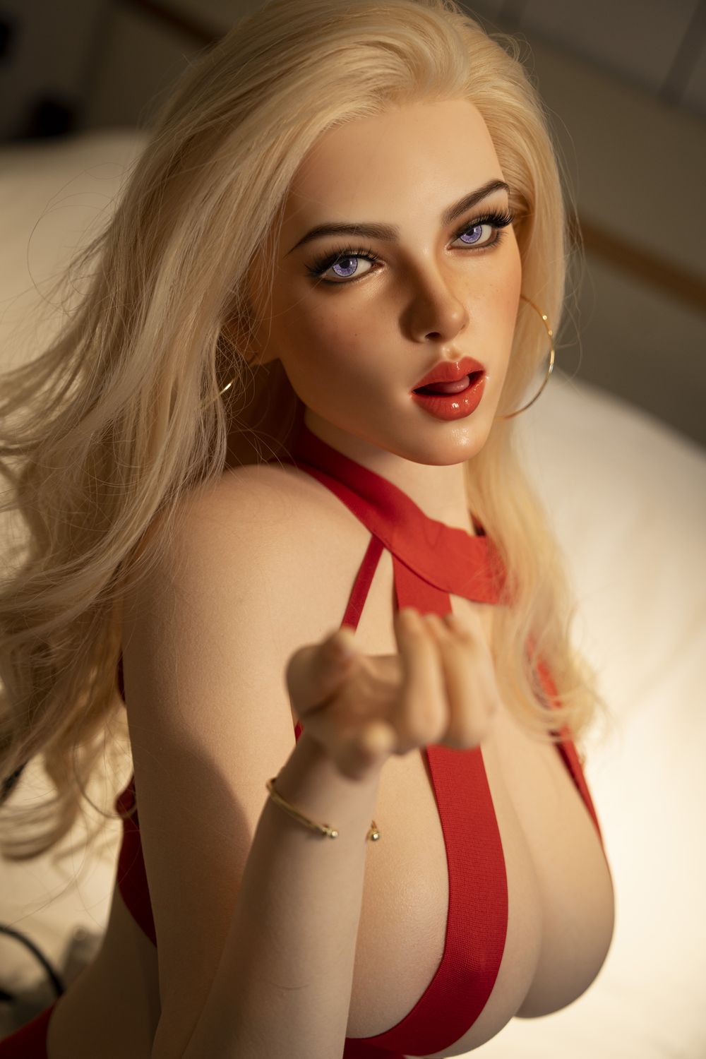 SY Doll | 168cm/5ft5 Big Breasts Glamorous Mature Blonde Realistic Full Silicone Sex Doll - Monica - Sweetie Love Doll