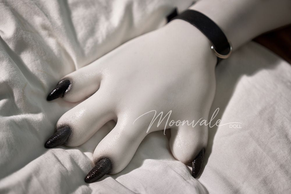 Moonvale Doll | 155cm/5ft09 Small Breasts Seductive Lovely Dark Punk-style White Leopard Furry Realistic Silicone Sex Doll - Lyora - Sweetie Love Doll