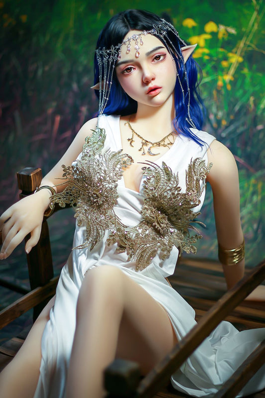 SY Doll | 160m/5ft3 Small Breasts Elegance Forest Princess Elf Ears Cosplay Lifelike TPE Sex Doll - Ophelia