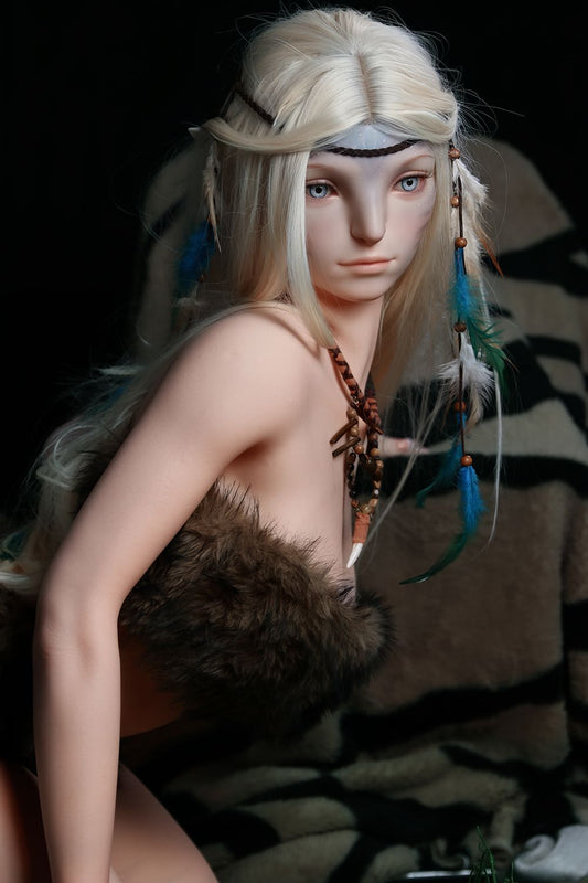 SY Doll | 170cm/5ft6 Small Breasts Alluring Wild Blonde Elven Huntress Realistic Full Silicone Sex Doll - Lirael