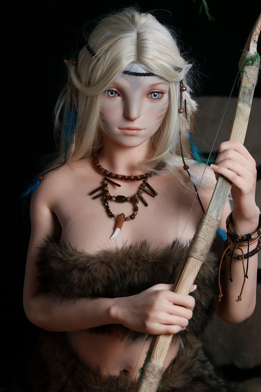 SY Doll | 170cm/5ft6 Small Breasts Alluring Wild Blonde Elven Huntress Realistic Full Silicone Sex Doll - Lirael