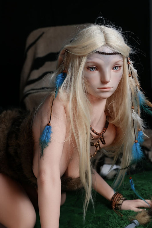 SY Doll | 170cm/5ft6 Small Breasts Alluring Wild Blonde Elven Huntress Realistic Full Silicone Sex Doll - Lirael