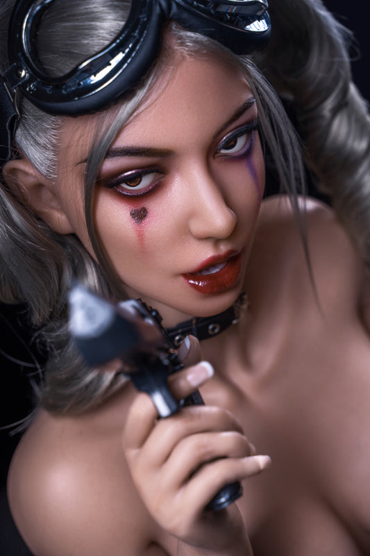 SY Doll |  Movable Jaw Silicone Head Harley Quinn #M7