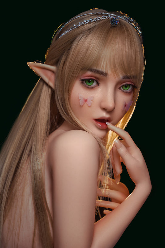 SY Doll |  Movable Jaw Elf Ears Silicone Head Joy #M8