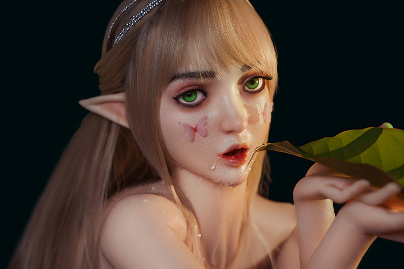 SY Doll |  Movable Jaw Elf Ears Silicone Head Joy #M8